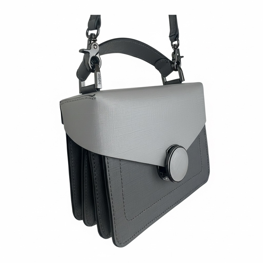 Botkier Nolita Gray Leather Crossbody Bag – w/ Dust Bag & Authenticity Card - Picture 3 of 8